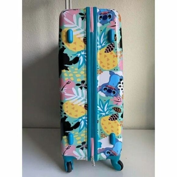 Bioworld Disney Lilo & Stitch 25” Hardside Wheeled Spinner Suitcase Luggage NEW - Picture 5 of 8
